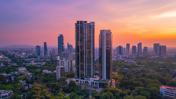 Platinum Corp luxury apartments in Santacruz West Mumbai - artistic view of premium 3 and 4 BHK tower